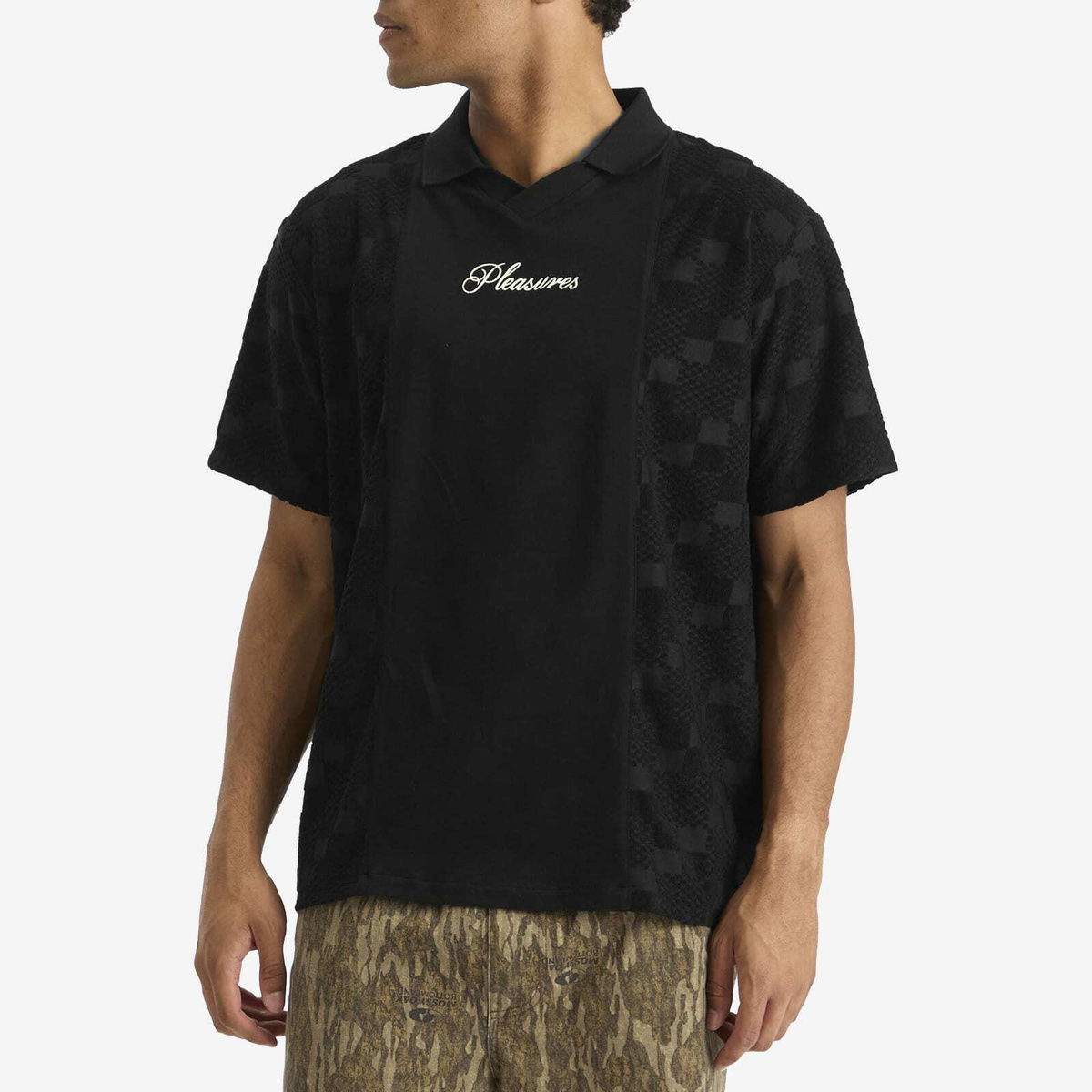 Pleasures Men's Planets Polo Shirt in Black