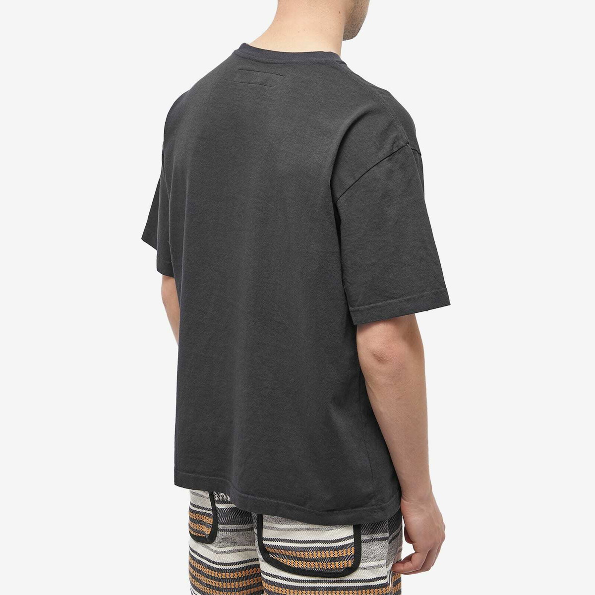 Neighborhood Men's Sulfur Dye Logo T-Shirt in Black Neighborhood