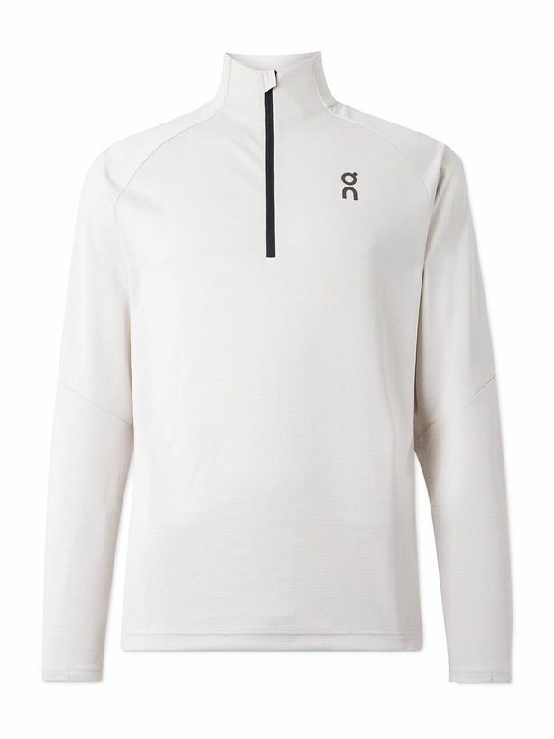 Photo: ON - Climate Stretch Recycled-Jersey Half-Zip Top - White