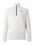 ON - Climate Stretch Recycled-Jersey Half-Zip Top - White