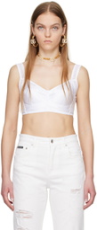 Dolce&Gabbana White Corset Top