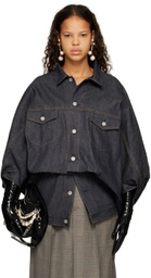 Junya Watanabe Navy Oversized Denim Jacket