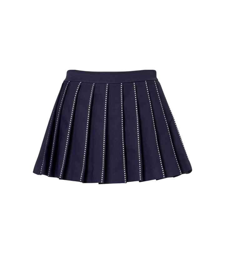 Photo: Tory Burch Embroidered pleated tennis skirt