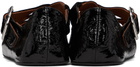 ALAÏA Black Criss Cross Ballerina Flats