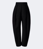 Róhe Wool and mohair barrel pants