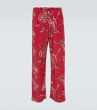 Bode Creeping Begonia printed pajama pants