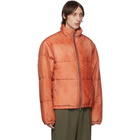 Our Legacy Orange Silk Walrus Puffa Jacket