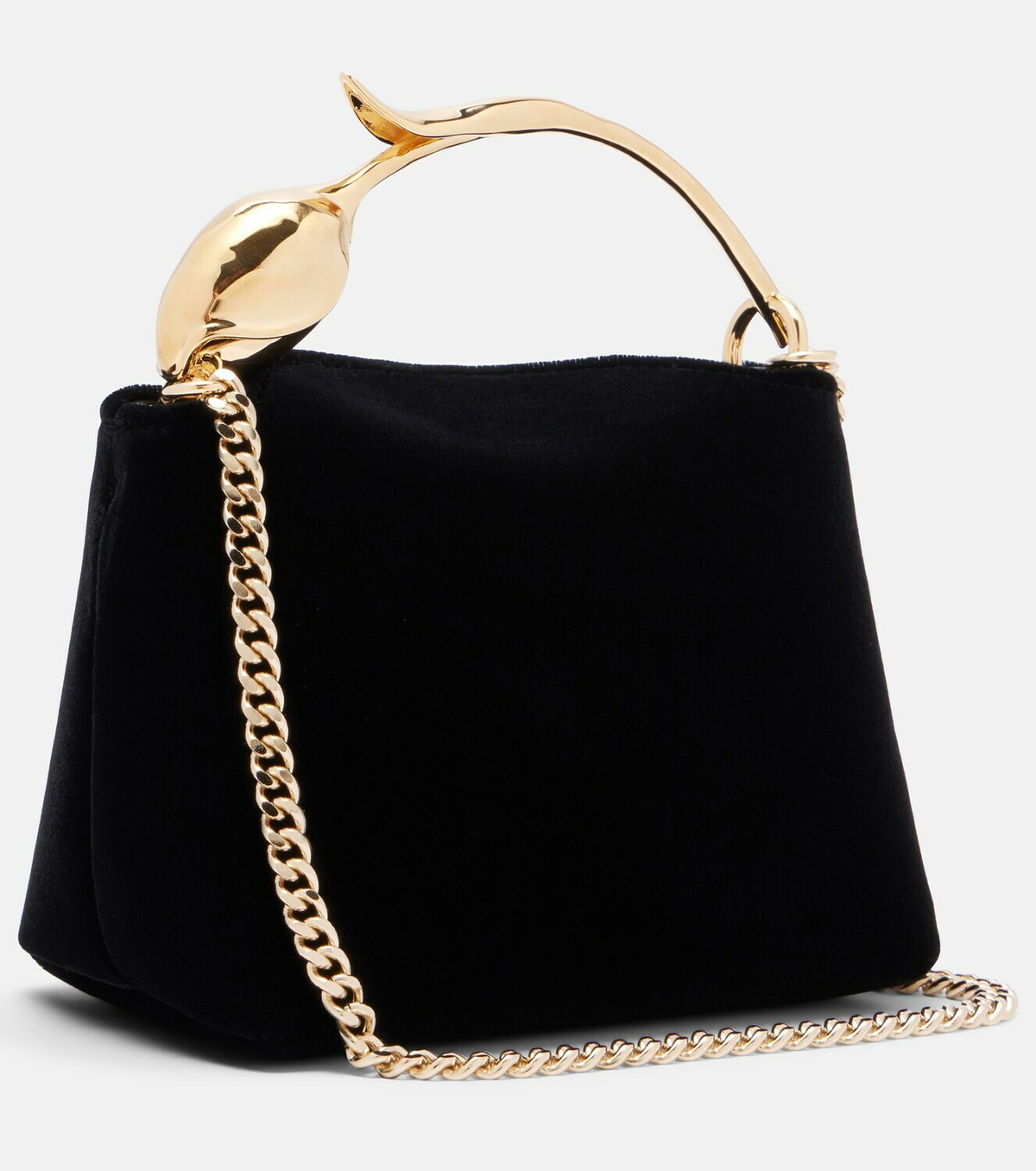 Erdem Bloom Micro velvet top-handle bag