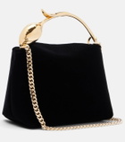 Erdem Bloom Micro velvet top-handle bag