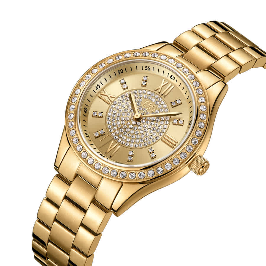 JBW Mondrian 34 Gold-tone Dial Ladies Watch J6388A