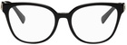 Valentino Garavani Black Square Glasses