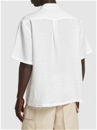 LORO PIANA - Hakusan Solaire Linen Short Sleeve Shirt
