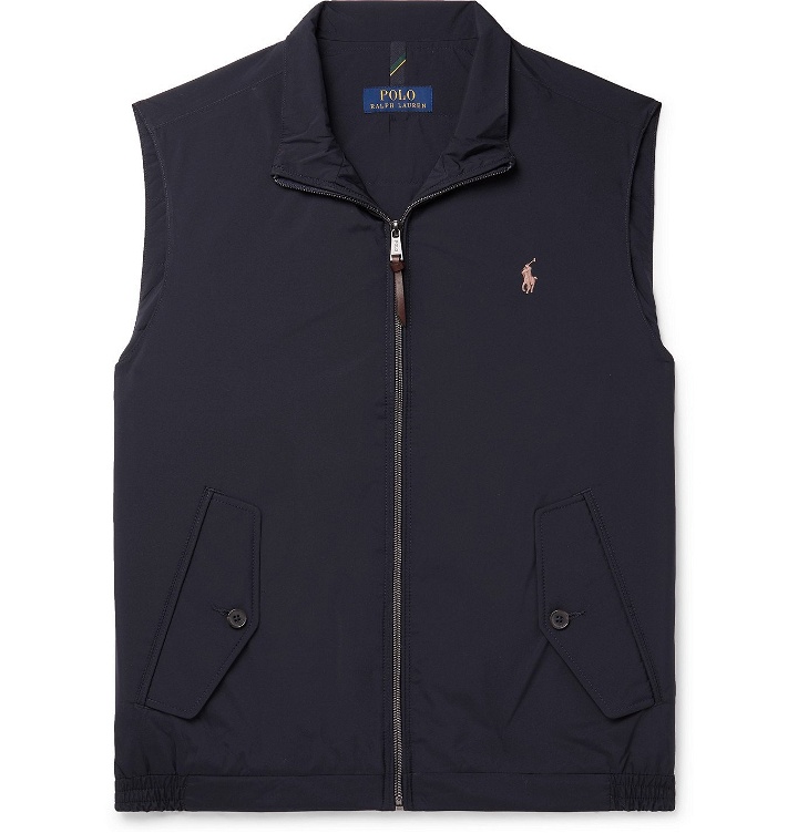 Photo: POLO RALPH LAUREN - Logo-Embroidered Recycled Shell Gilet - Blue