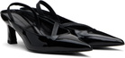 Justine Clenquet Black Sofia Slingback Heels