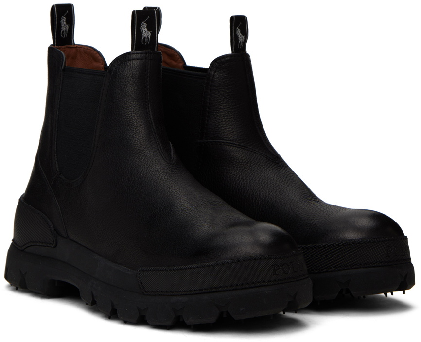 Polo Ralph Lauren Black Oslo Chelsea Boots Polo Ralph Lauren