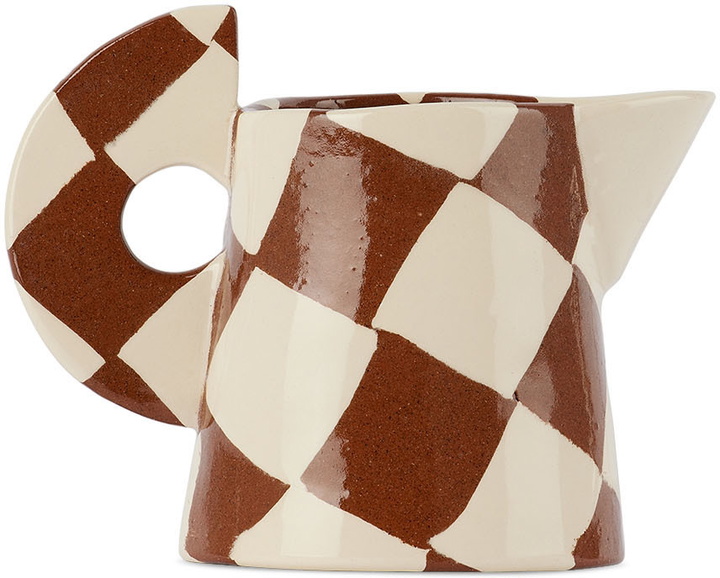 Photo: Henry Holland Studio Brown & White Small Check Milk Jug