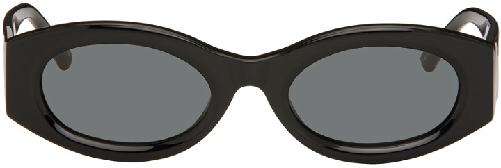 Photo: The Attico Black Linda Farrow Edition Berta Sunglasses