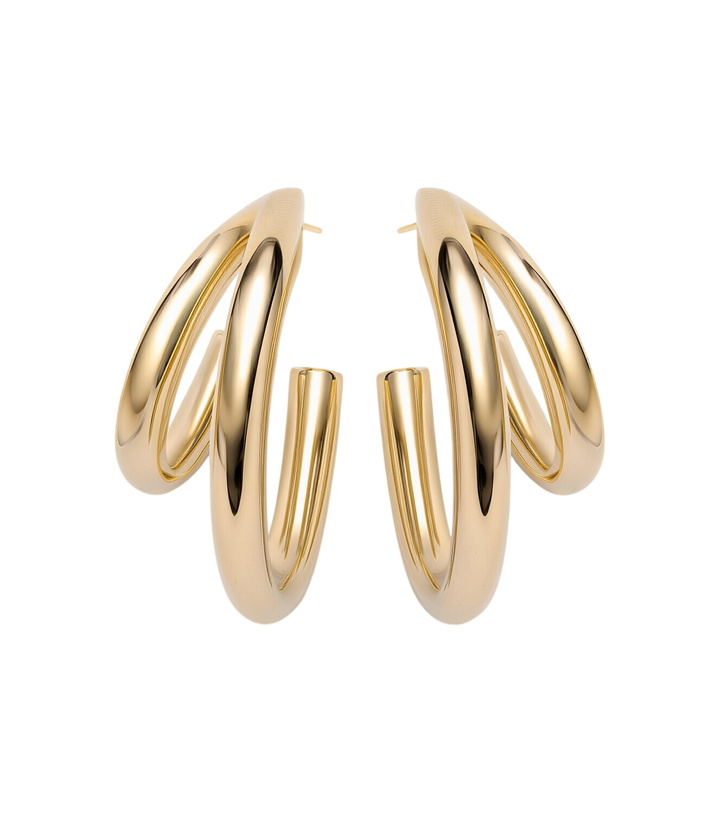 Photo: Jennifer Fisher 14kt gold-plated huggie earrings