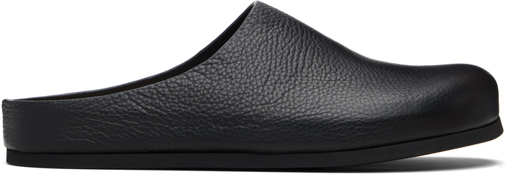 Photo: Common Projects Black Leather Clog Loafers