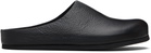 Common Projects Black Leather Clog Loafers