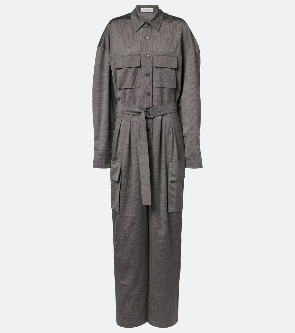 The Frankie Shop Linda belted jumpsuit
