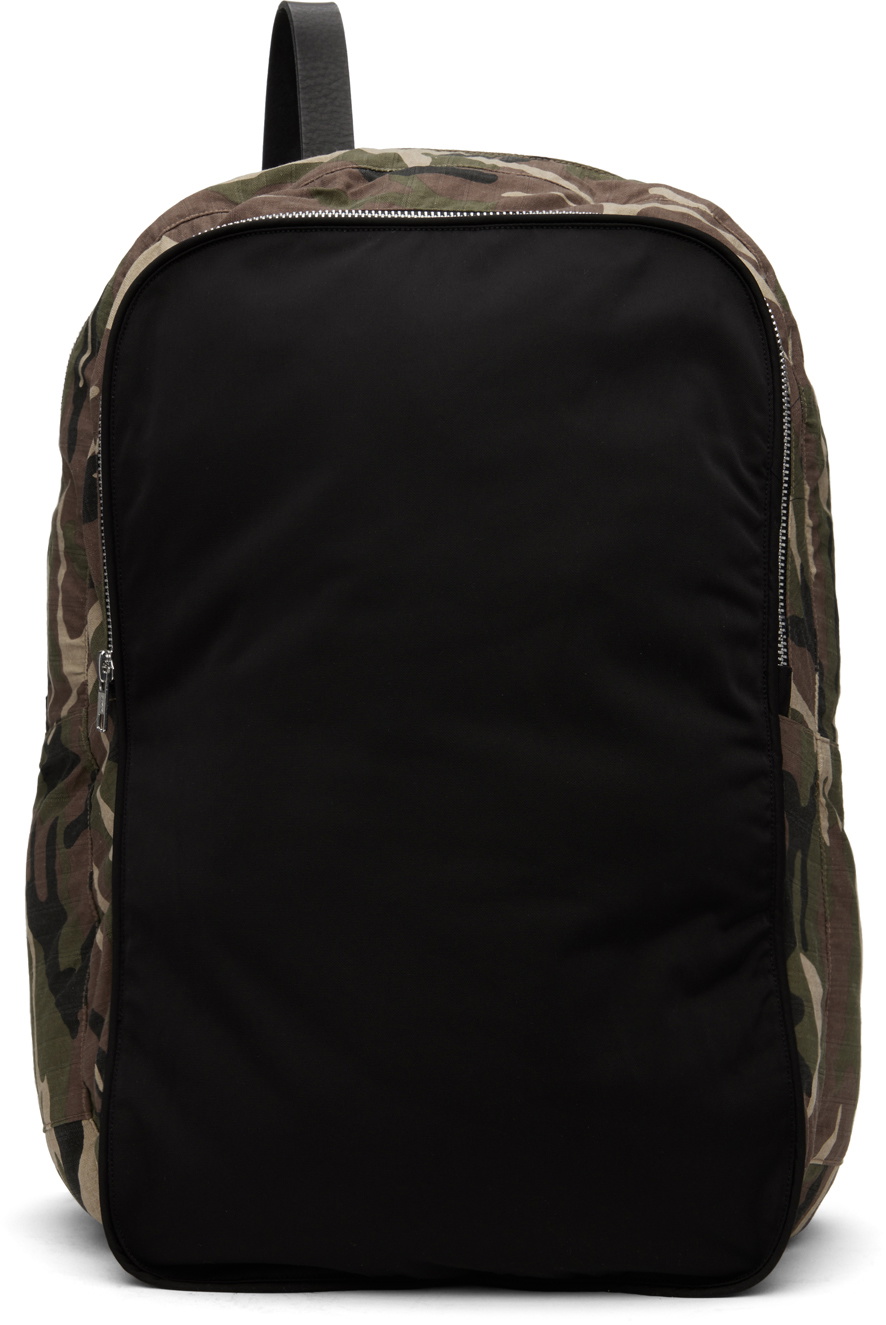 FFFPOSTALSERVICE SSENSE Exclusive Khaki & Black Scarab Sling Bag
