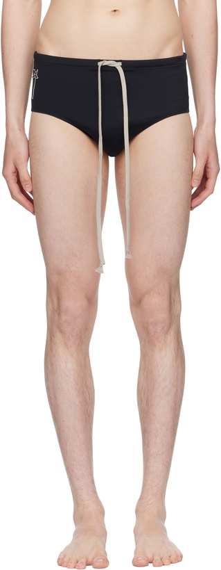Photo: Rick Owens Black Champion Edition Jersey Swim Briefs