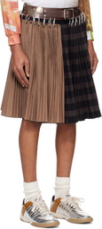 Chopova Lowena Black & Brown Thunder Knee Carabiner Skirt