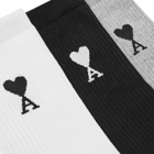 AMI A Heart Sock - 3 Pack