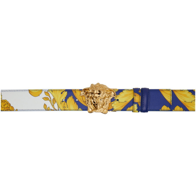 Photo: Versace Blue and Gold Barroco Belt