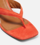 Paris Texas Portofino 55 suede thong sandals