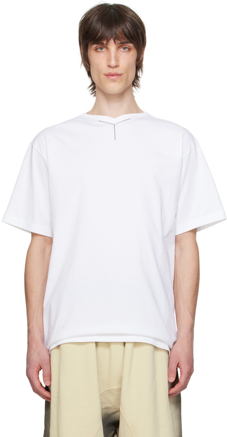 Photo: Y/Project White V-Neck T-Shirt