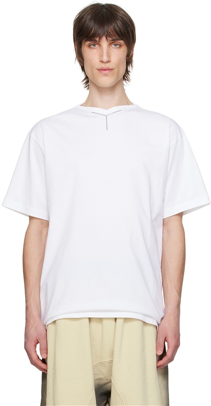 Photo: Y/Project White V-Neck T-Shirt
