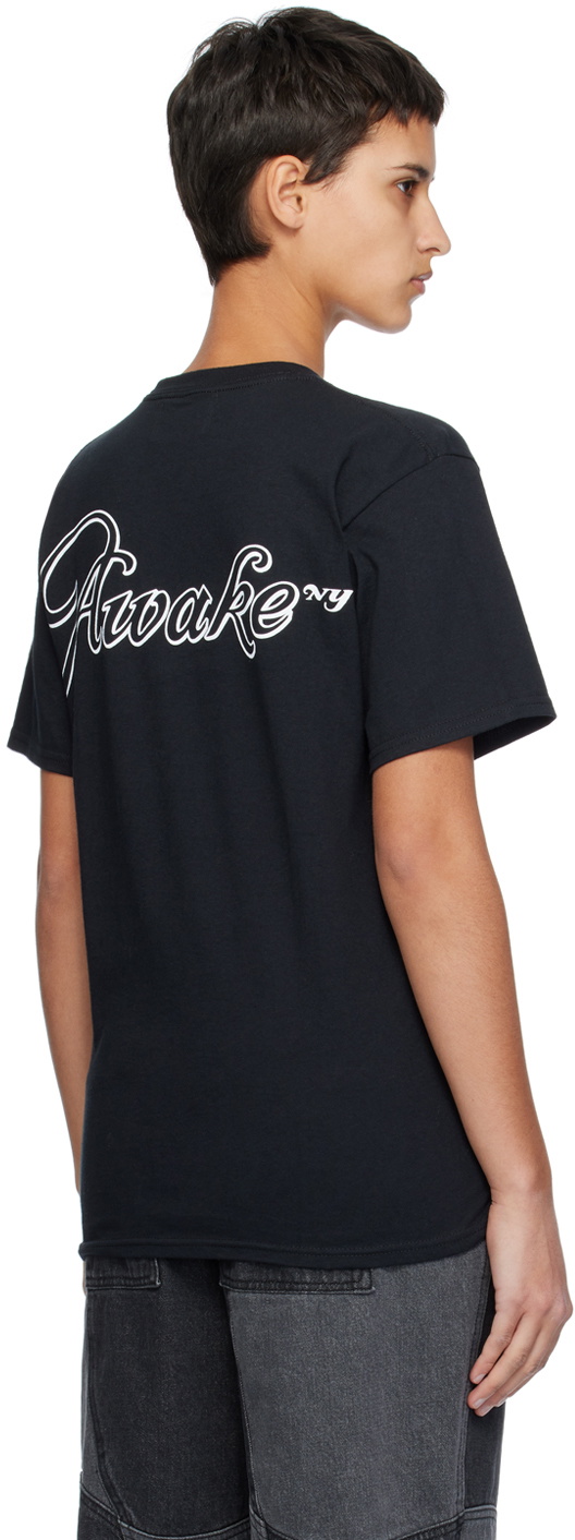 Awake NY Black Printed T-Shirt