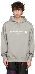 mastermind JAPAN Grey Logo & Skull Hoodie