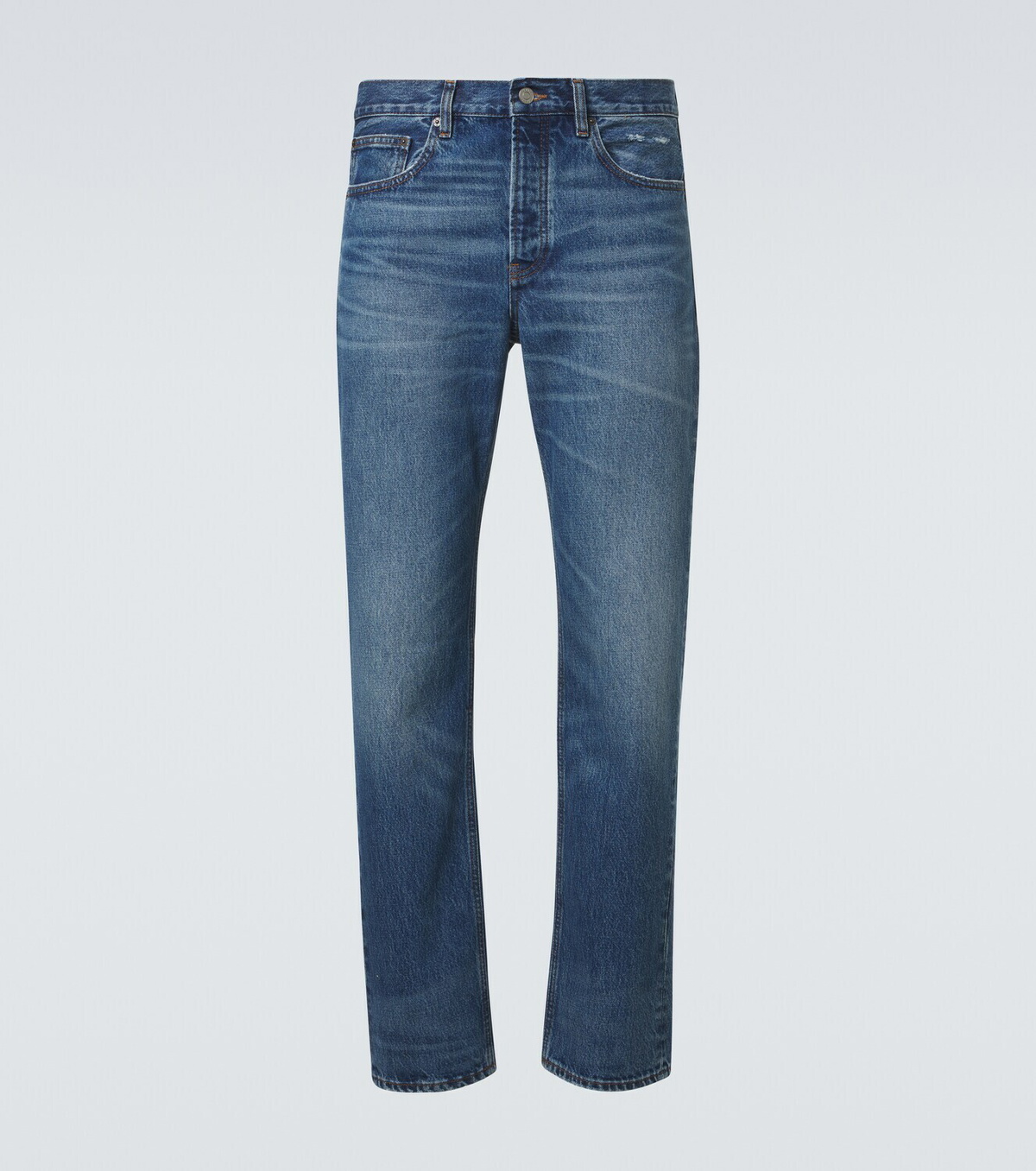 Frame Mid-rise straight jeans