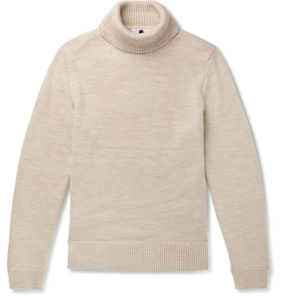 NN07 - Cornelius Ribbed Merino Wool Rollneck Sweater - Men - Cream NN07
