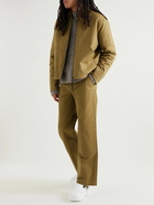 Loewe - Straight-Leg Cotton-Canvas Trousers - Brown