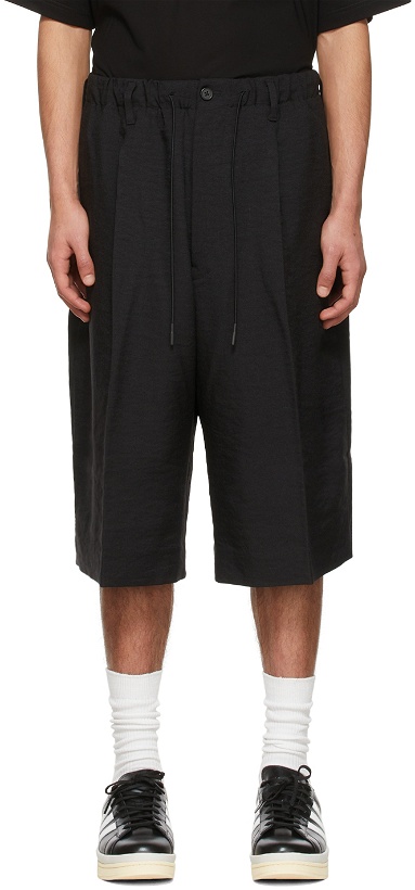 Photo: Y-3 Black Polyester Shorts