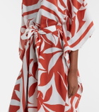 Max Mara Lancia floral silk beach dress