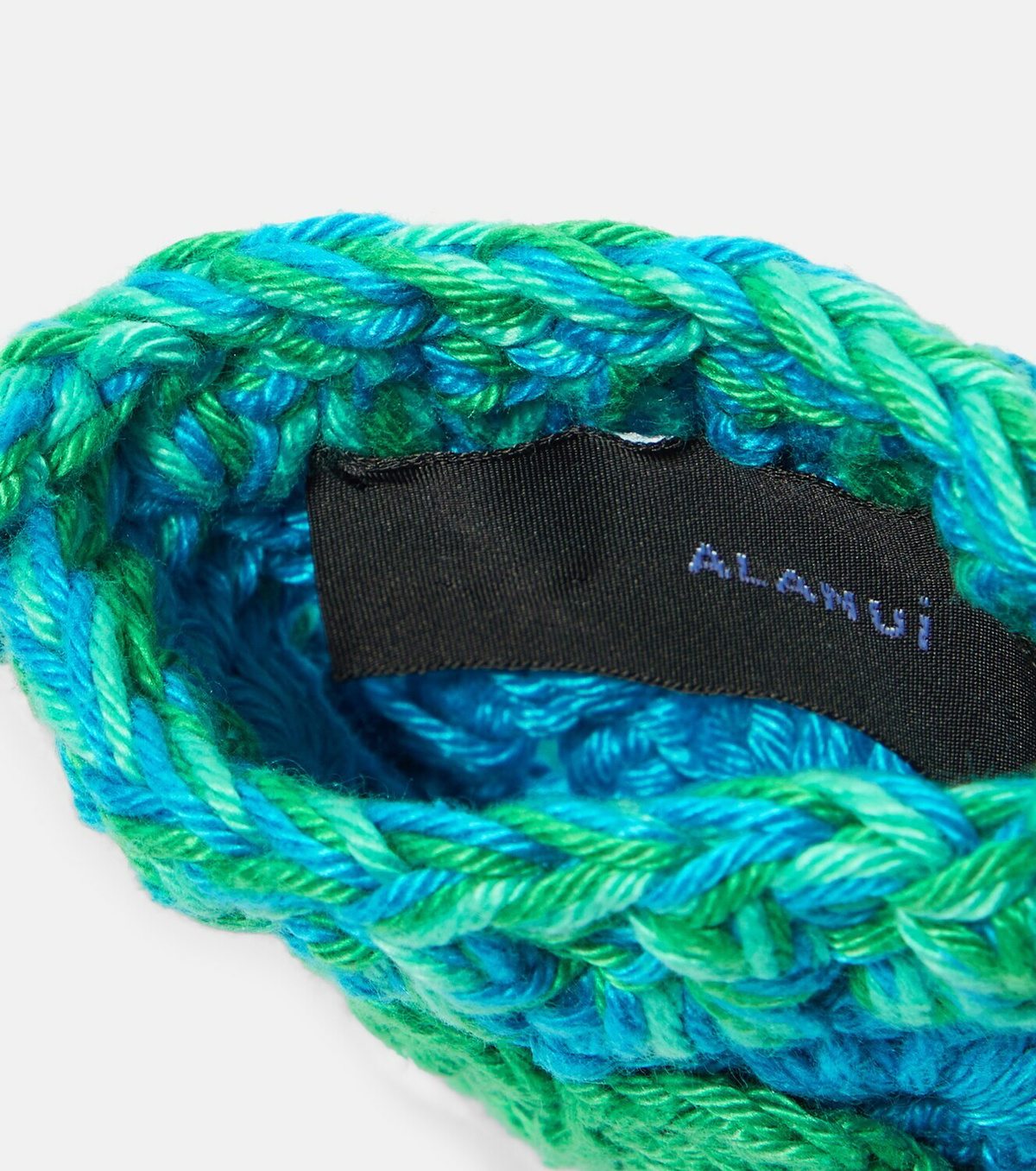 Alanui - Stay Positive crochet Airpods case