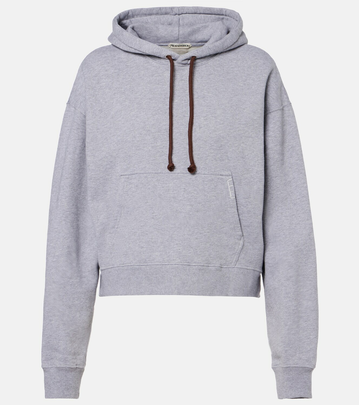 JW Anderson Cropped cotton hoodie