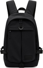 Hugo Black Logo Patch Backpack