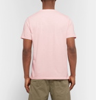 Hartford - Printed Slub Cotton-Jersey T-Shirt - Pink