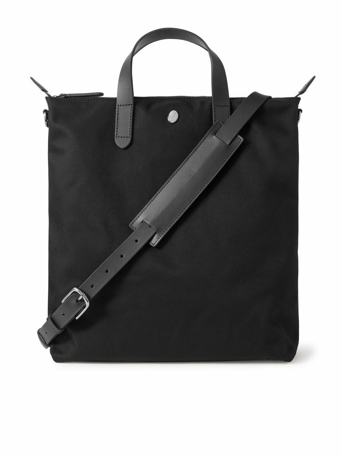 Mismo - M/S Shopper Leather-Trimmed Ballistic Nylon Tote Bag Mismo