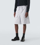 Jil Sander Striped cotton Bermuda shorts