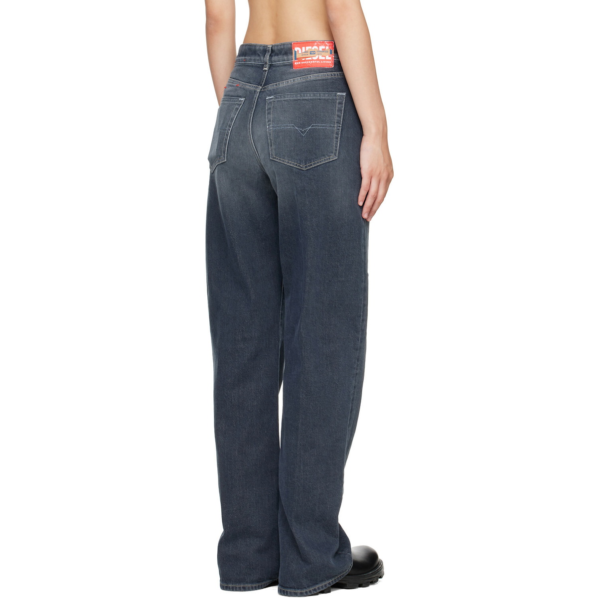 Diesel Blue High Waist 1971 D-Sent Regular Jeans