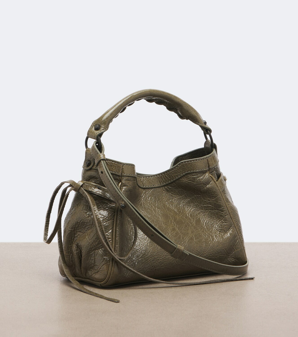 Balenciaga Le City Nano leather top-handle bag