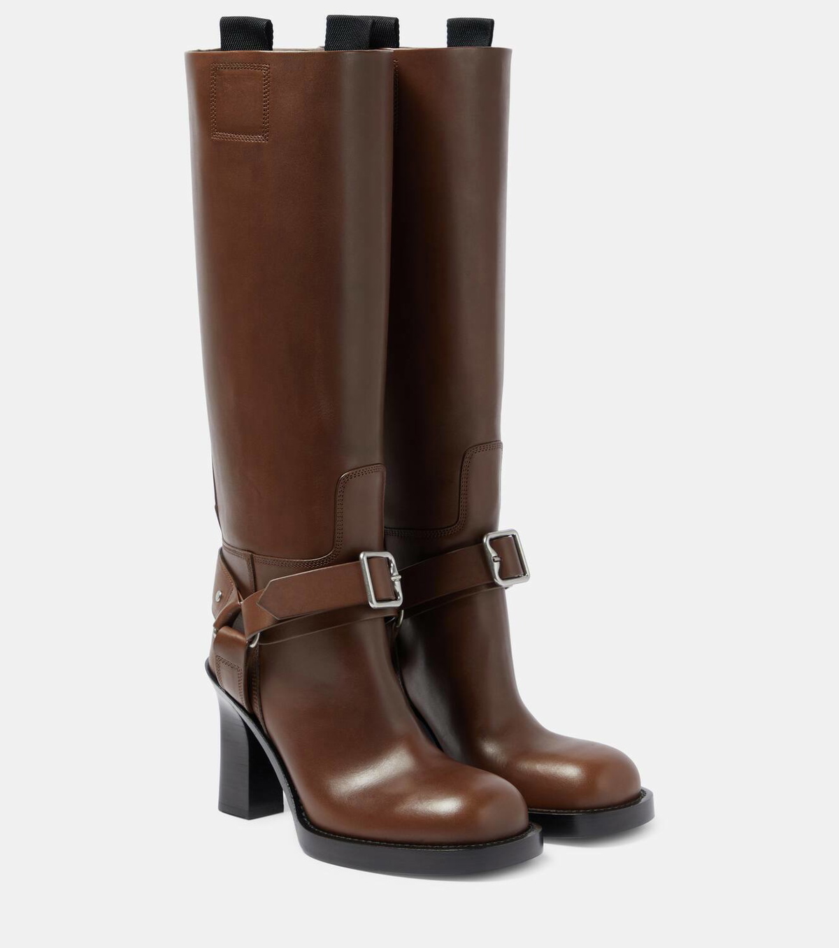 Burberry 100 leather knee-high boots Burberry