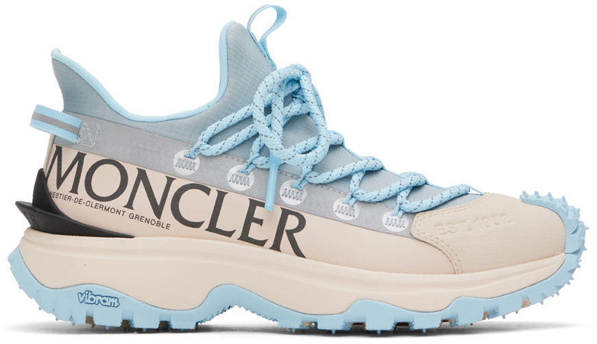 Moncler Off-White & Blue Trailgrip Lite 2 Sneakers Moncler